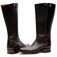 Cowgirl Boots With Zipper and Brooch Atitlan Leather