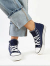 Solea Navy high-top sneakers HTO Apparel