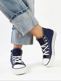 Solea Navy high-top sneakers HTO Apparel