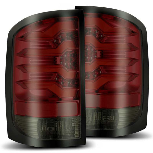 AlphaRex 14-18 GMC Sierra 1500 PRO-Series LED Tail Lights Red Smoke OffRoadUSA.com