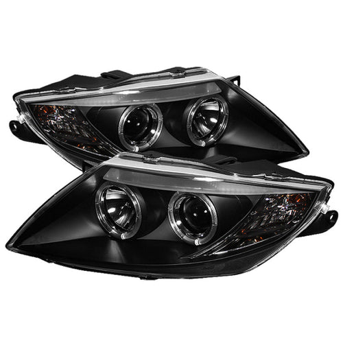 Spyder BMW Z4 03-08 Projector Headlights Halogen Model Only - LED Halo Black PRO-YD-BMWZ403-HL-BK OffRoadUSA.com