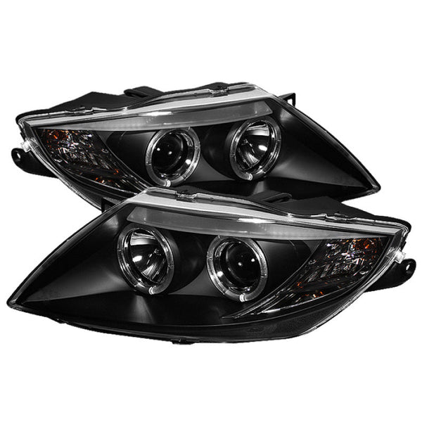 Spyder BMW Z4 03-08 Projector Headlights Halogen Model Only - LED Halo Black PRO-YD-BMWZ403-HL-BK OffRoadUSA.com