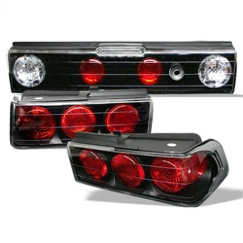 Spyder Honda CRX 88-91 Euro Style Tail Lights Black ALT-YD-HCRX88-BK OffRoadUSA.com