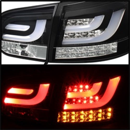 Spyder Volkswagen Golf/GTI 10-13 G2 Type With Light Bar LED Tail Lights Black ALT-YD-VG10-LED-G2-BK OffRoadUSA.com