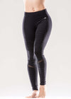 Athletique Low-Waisted Ribbed Leggings with Hidden Pocket and Mesh Panels Jupiter Gear
