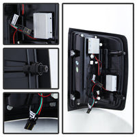 Spyder 14-18 Chevy 1500 / 15-19 GMC 3500 Dually / Bar LED Tail Lights Blk Smke ALT-YD-CS14-LBLED-BSM OffRoadUSA.com