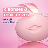 Dove Beauty Bar Women's Bath Soap Gentle Pink Rosa Moisturizing All Skin, 3.75 oz 4 Bars EasyOptionXY LLC