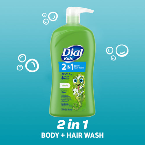 Dial Kids 2-in-1 Body+Hair Wash, Melon, 32 fl oz EasyOptionXY LLC