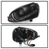 Spyder Volkswagen GTI 06-09/Jetta 06-09 Xenon/HID Model Only - DRL Black PRO-YD-VG06-HID-DRL-BK OffRoadUSA.com
