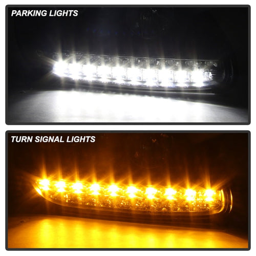 Spyder Porsche Cayenne 03-06 Projector Xenon/HID Model- DRL LED Blk PRO-YD-PCAY03-HID-DRL-BK OffRoadUSA.com