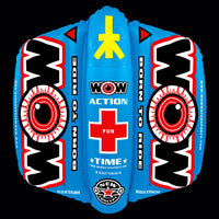 WOW Sports Zig Zag 1 Person Steerable and Towable Water Tube For Pool and Lake Jupiter Gear