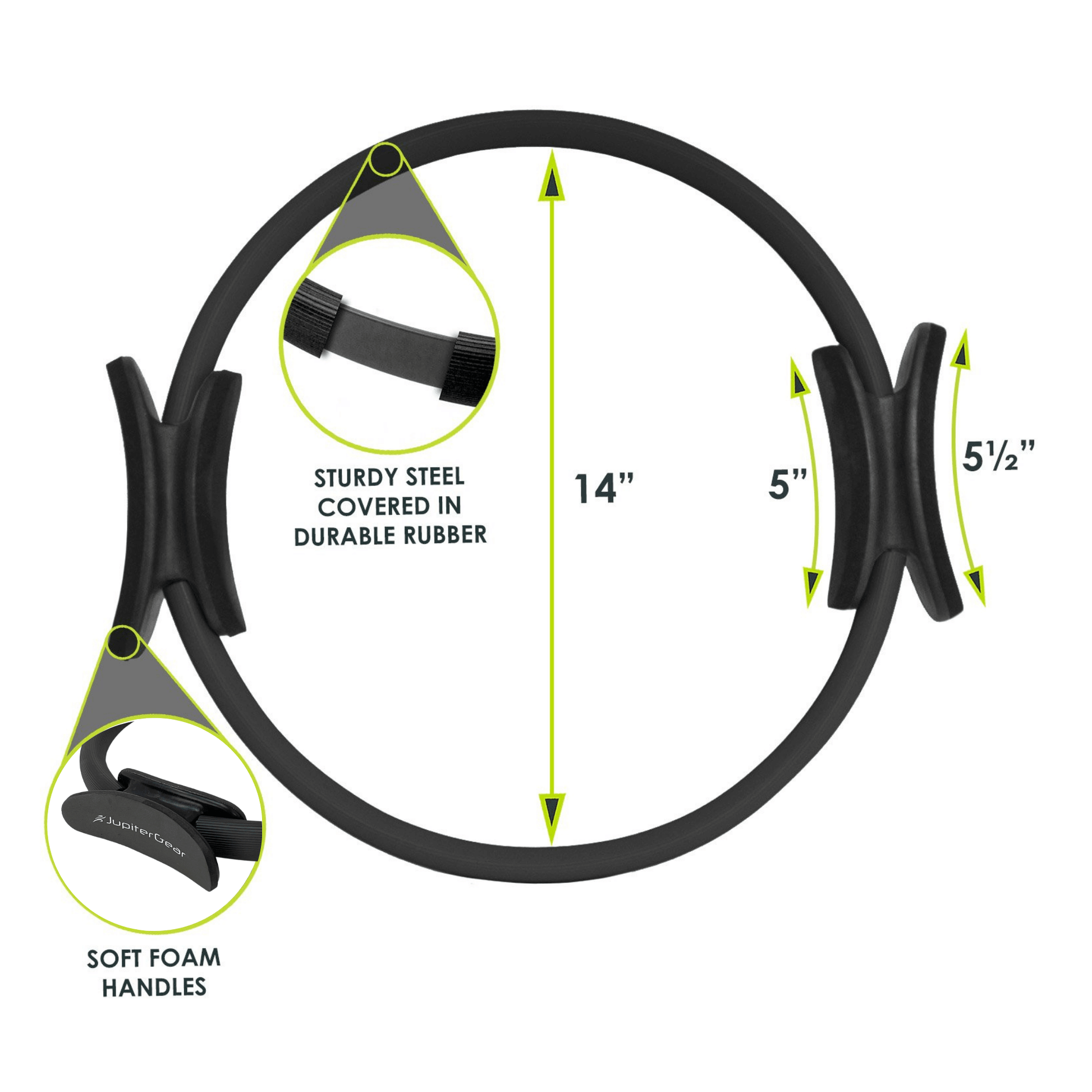 Pilates Resistance Ring for Strengthening Core Muscles Jupiter Gear