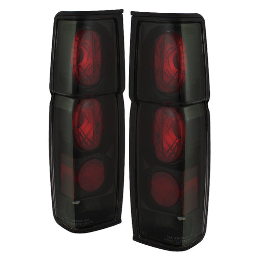 Spyder Nissan Hardbody 86-97 Euro Style Tail Lights Black Smoke ALT-YD-NH86-BSM OffRoadUSA.com
