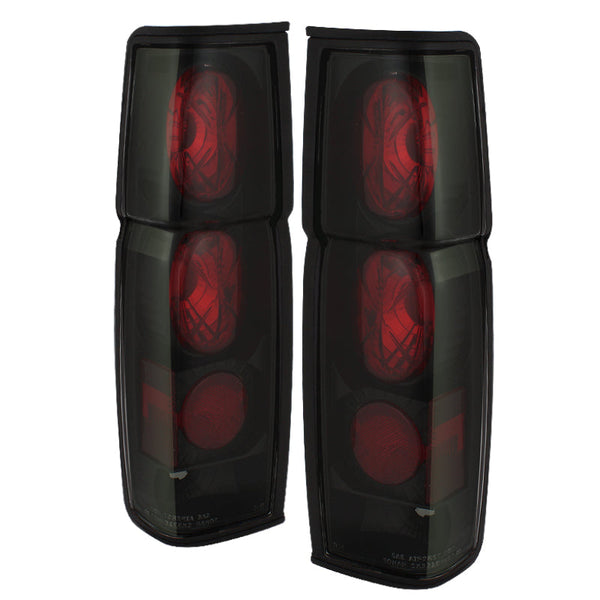 Spyder Nissan Hardbody 86-97 Euro Style Tail Lights Black Smoke ALT-YD-NH86-BSM OffRoadUSA.com