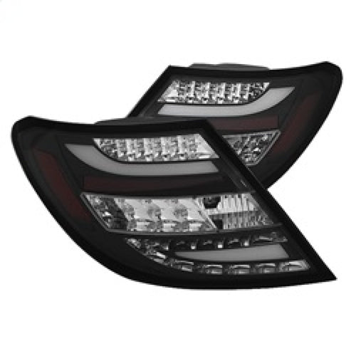 Spyder Mercedes Benz W204 C-Class 11-14 LED Tail Lights - Blk ALT-YD-MBZC11-LED-BK OffRoadUSA.com