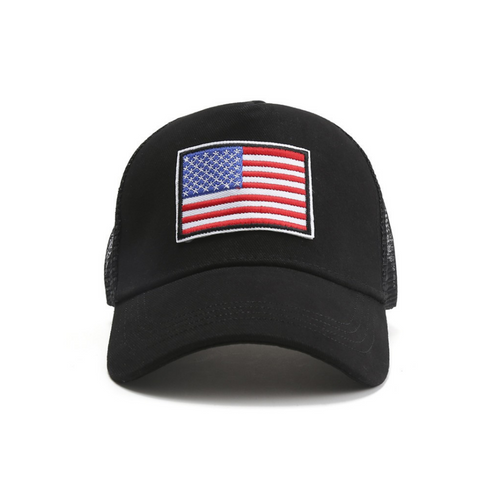 American Flag Trucker Hat with Adjustable Strap Jupiter Gear