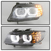 Spyder 09-12 BMW E90 3-Series 4DR HID w/ AFS Only - LED Turn - Black - PRO-YD-BMWE9009-AFSHID-BK OffRoadUSA.com