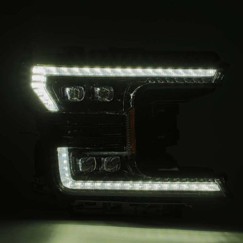 AlphaRex 18-20 Ford F150 NOVA-Series LED Projector Headlights Alpha-Black OffRoadUSA.com
