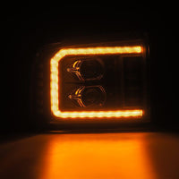 AlphaRex 05-07 Ford Super Duty/Excursion PRO-Series Halogen Projector Headlights Black OffRoadUSA.com