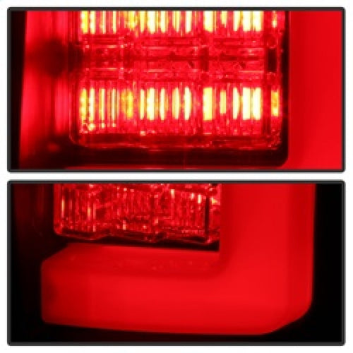 Spyder 09-14 Ford F150 V2 Light Bar LED Tail Lights - Blk Smoke (ALT-YD-FF15009V2-LBLED-BSM) OffRoadUSA.com