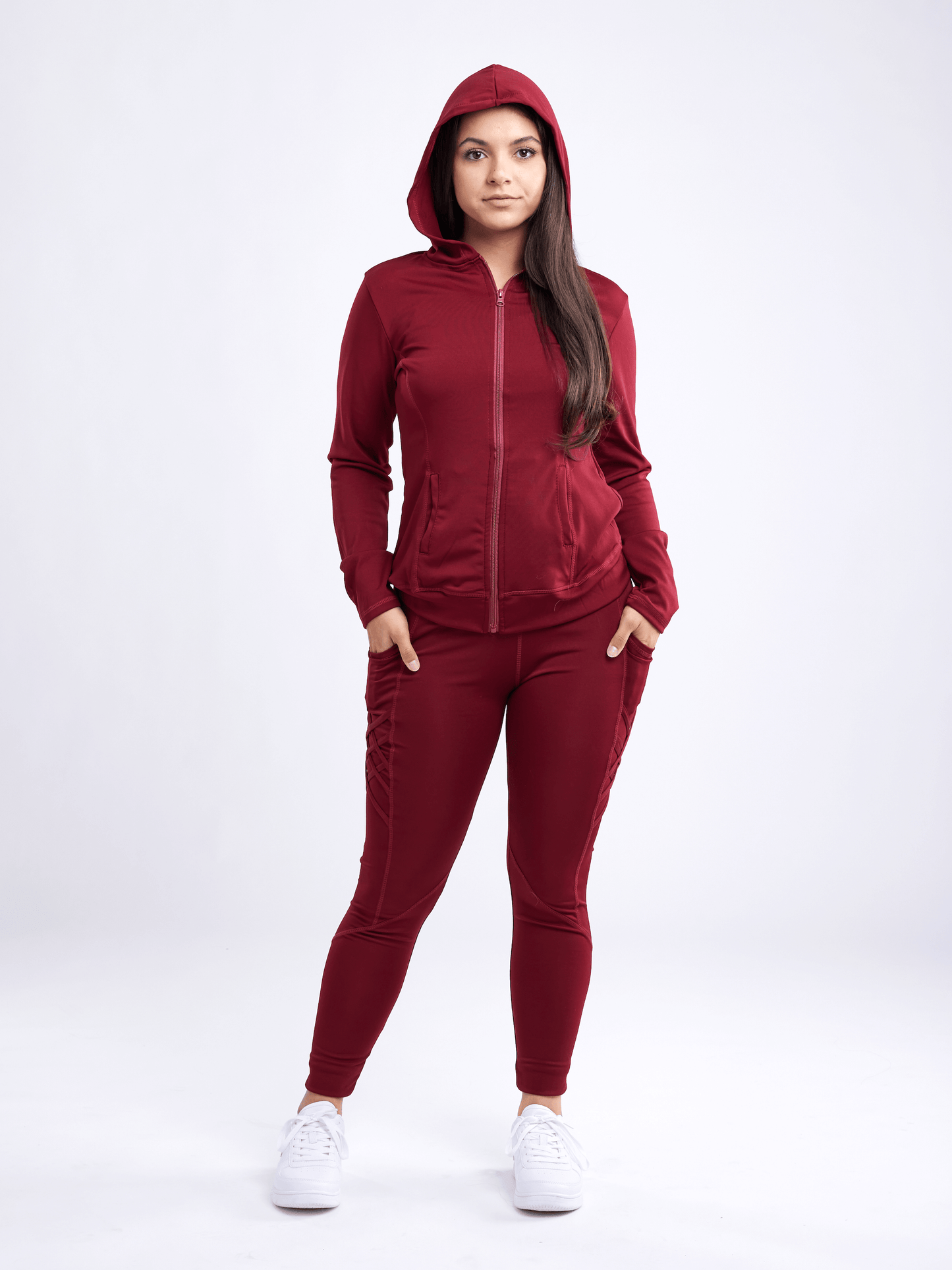 JupiterGear High-Waisted Criss-Cross Training Leggings with Hip Pockets Jupiter Gear