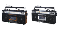 Supersonic 4 Band Bluetooth Radio & Cassette Player + Cassette To Mp3 Converter Jupiter Gear