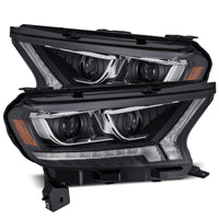 AlphaRex 19-23 Ford Ranger PRO-Series Halogen Projector Headlights Black OffRoadUSA.com