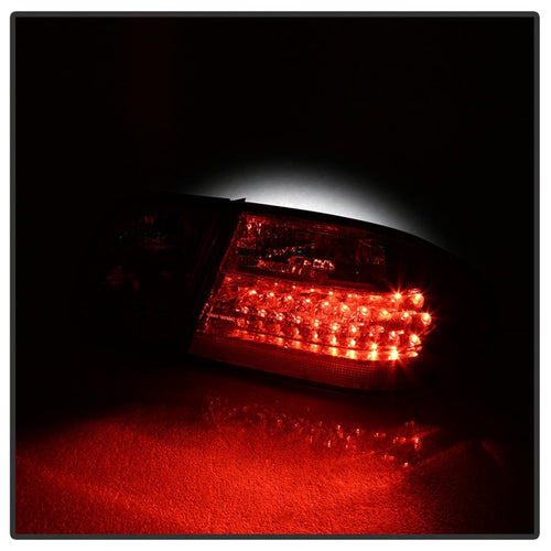 xTune Mercedes Benz W210 E-Class 96-02 LED Tail Lights Red Smoke ALT-CL-MBW210-LED-RSM OffRoadUSA.com