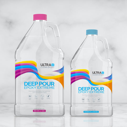 UltraClear Deep Pour Epoxy Resin - 1.5 Gallon Professional Grade Crystal Clear