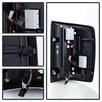 Spyder 14-18 Chevy 1500 / 15-19 GMC 3500 Dually / Bar LED Tail Lights Blk Smke ALT-YD-CS14-LBLED-BSM OffRoadUSA.com