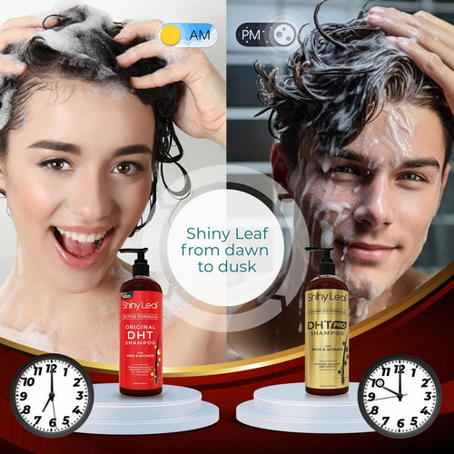 Shiny Leaf Shiny Leaf DHT Pro Shampoo and DHT Original Shampoo Bundle