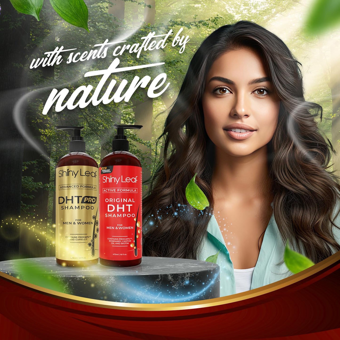 Shiny Leaf Shiny Leaf DHT Pro Shampoo and DHT Original Shampoo Bundle