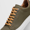 Zelli Italia 65-229-OLV Diaz Rubberized Calfskin Sneaker Olive Green