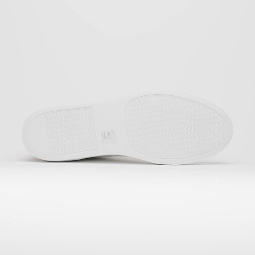 Zelli Italia Zelli Italia 65-229-WHT Diaz Rubberized Calfskin Sneaker White