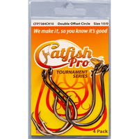 Double Offset Circle Hooks 10/0 Catfish Pro