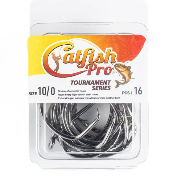 Double Offset Circle Hooks 10/0 - Value Pack Catfish Pro