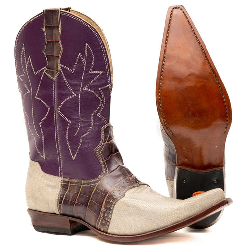 Double Stitched Cowboy Boots Atitlan Leather