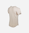 Bamboo Swift Curve-Hem T-Shirt - Sandstone Bamtech