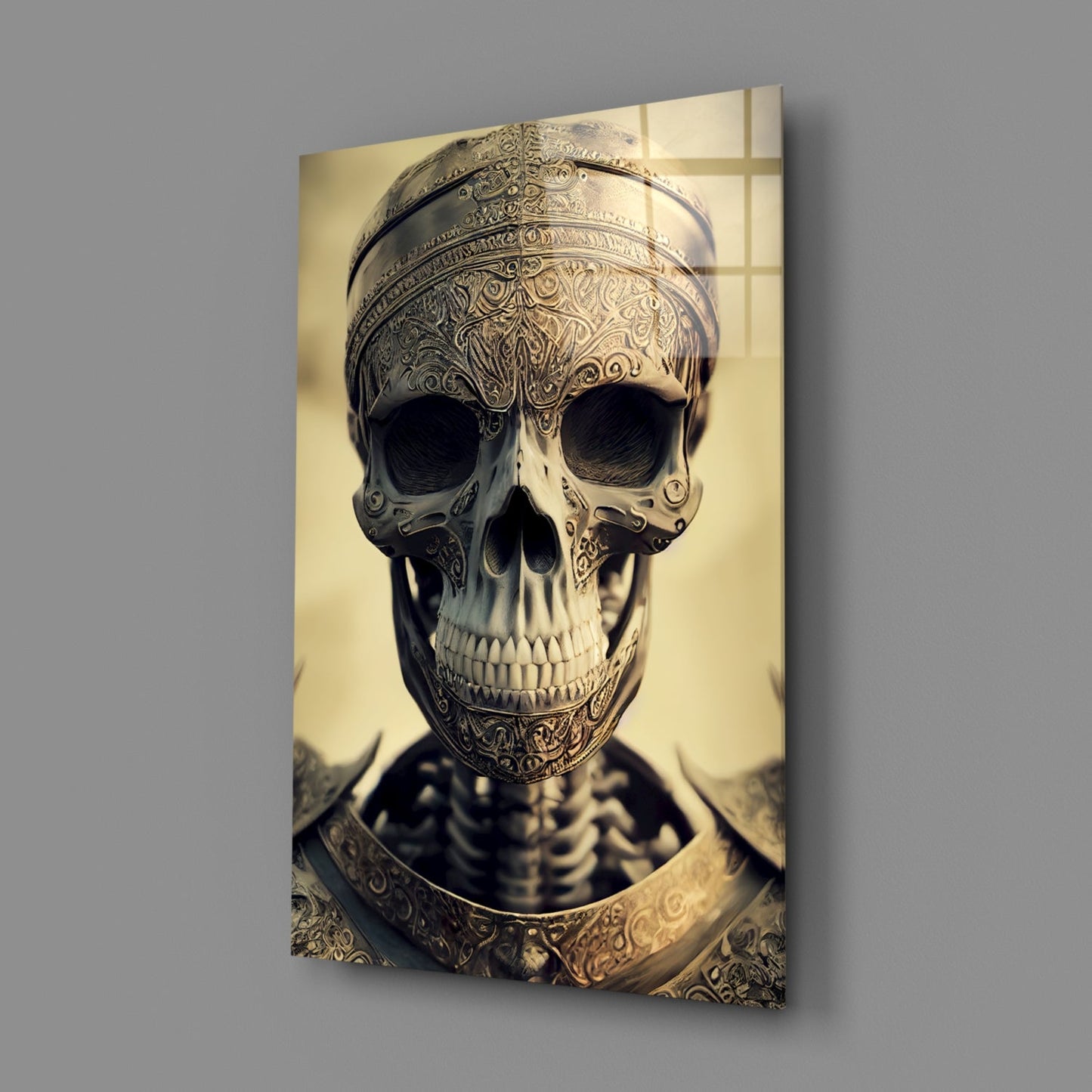 Insigneart USA The Immortal Fighter Glass Wall Art || Designer Collection