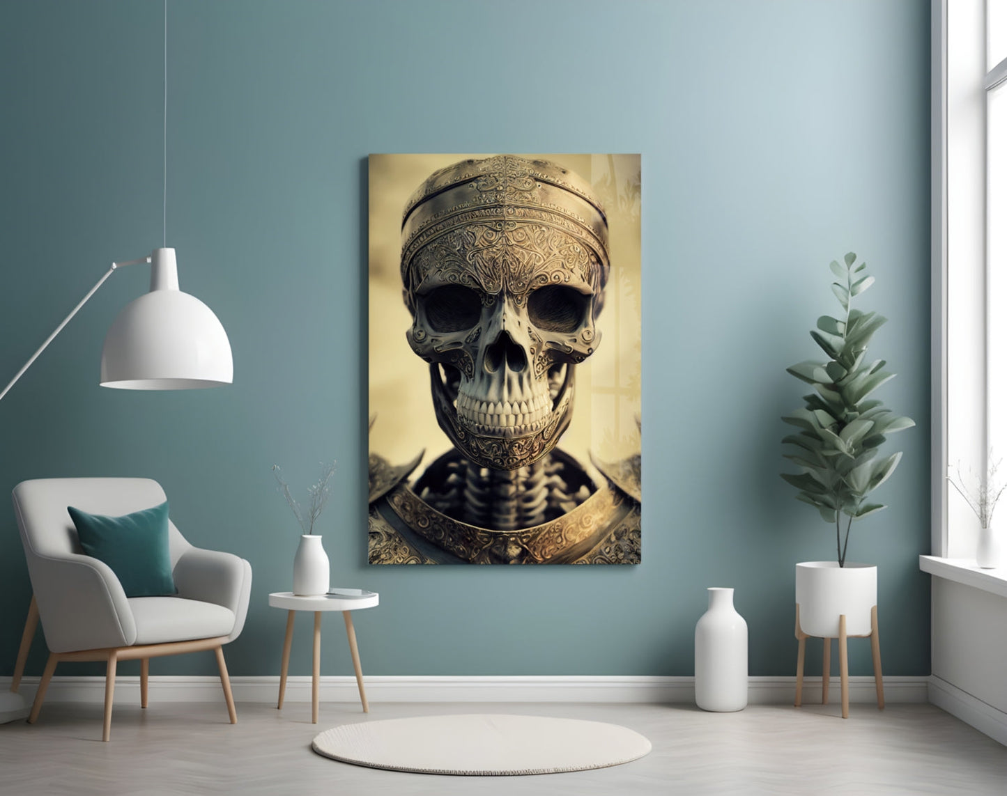 Insigneart USA The Immortal Fighter Glass Wall Art || Designer Collection