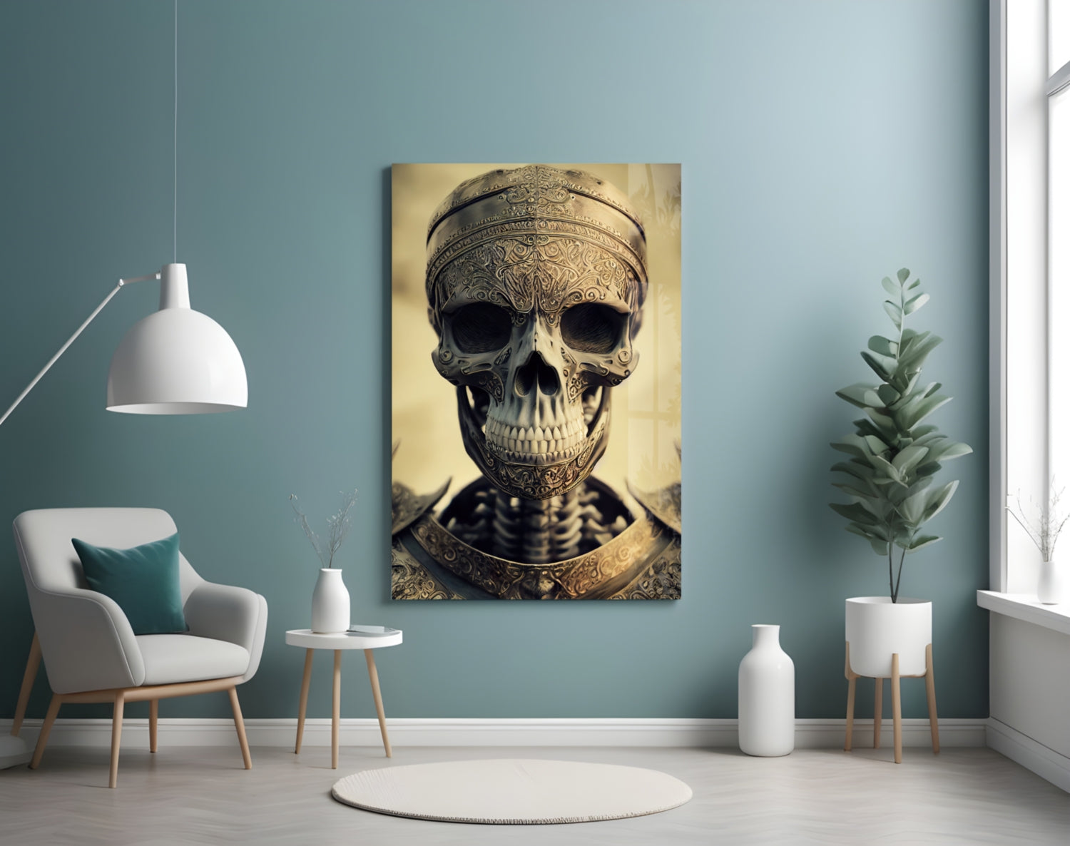 Insigneart USA The Immortal Fighter Glass Wall Art || Designer Collection