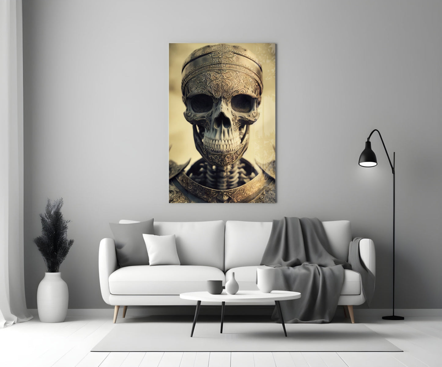 Insigneart USA The Immortal Fighter Glass Wall Art || Designer Collection