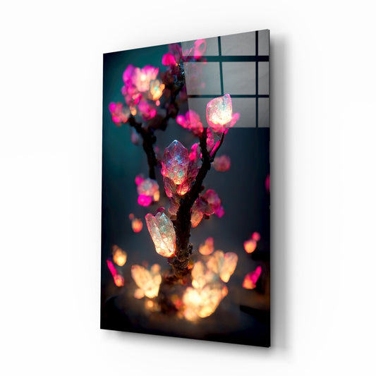 Insigneart USA Insigneart USA Fire Blooms Glass Art || Designer Collection