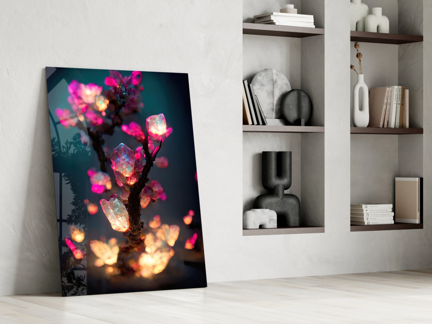 Insigneart USA Insigneart USA Fire Blooms Glass Art || Designer Collection