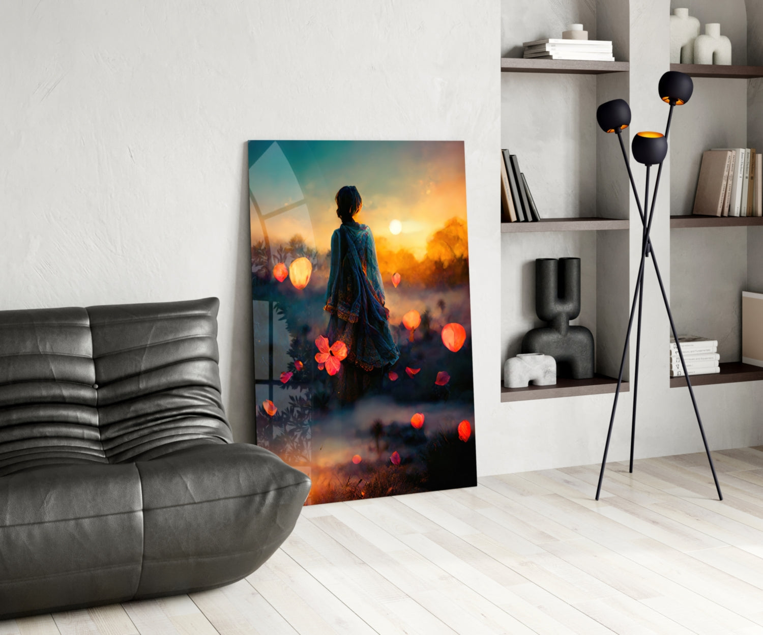 Insigneart USA Towards Sunset Glass Wall Art || Designer Collection