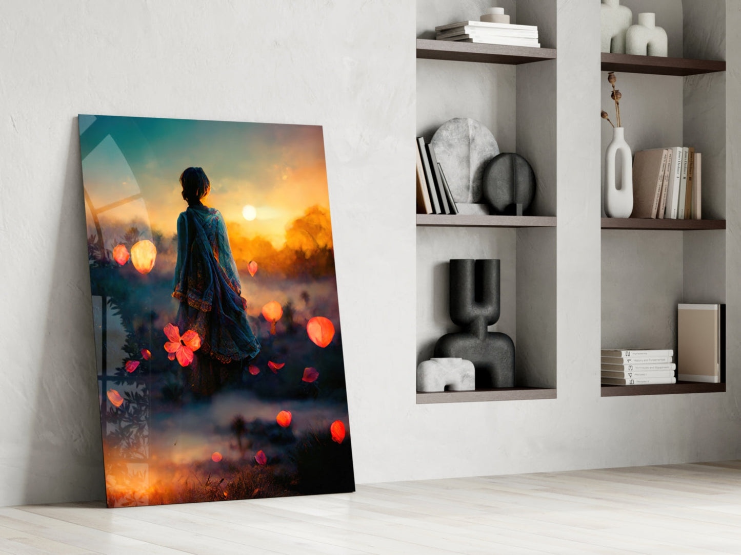 Insigneart USA Towards Sunset Glass Wall Art || Designer Collection