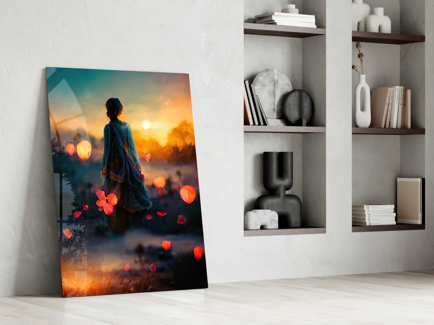 Insigneart USA Towards Sunset Glass Wall Art || Designer Collection