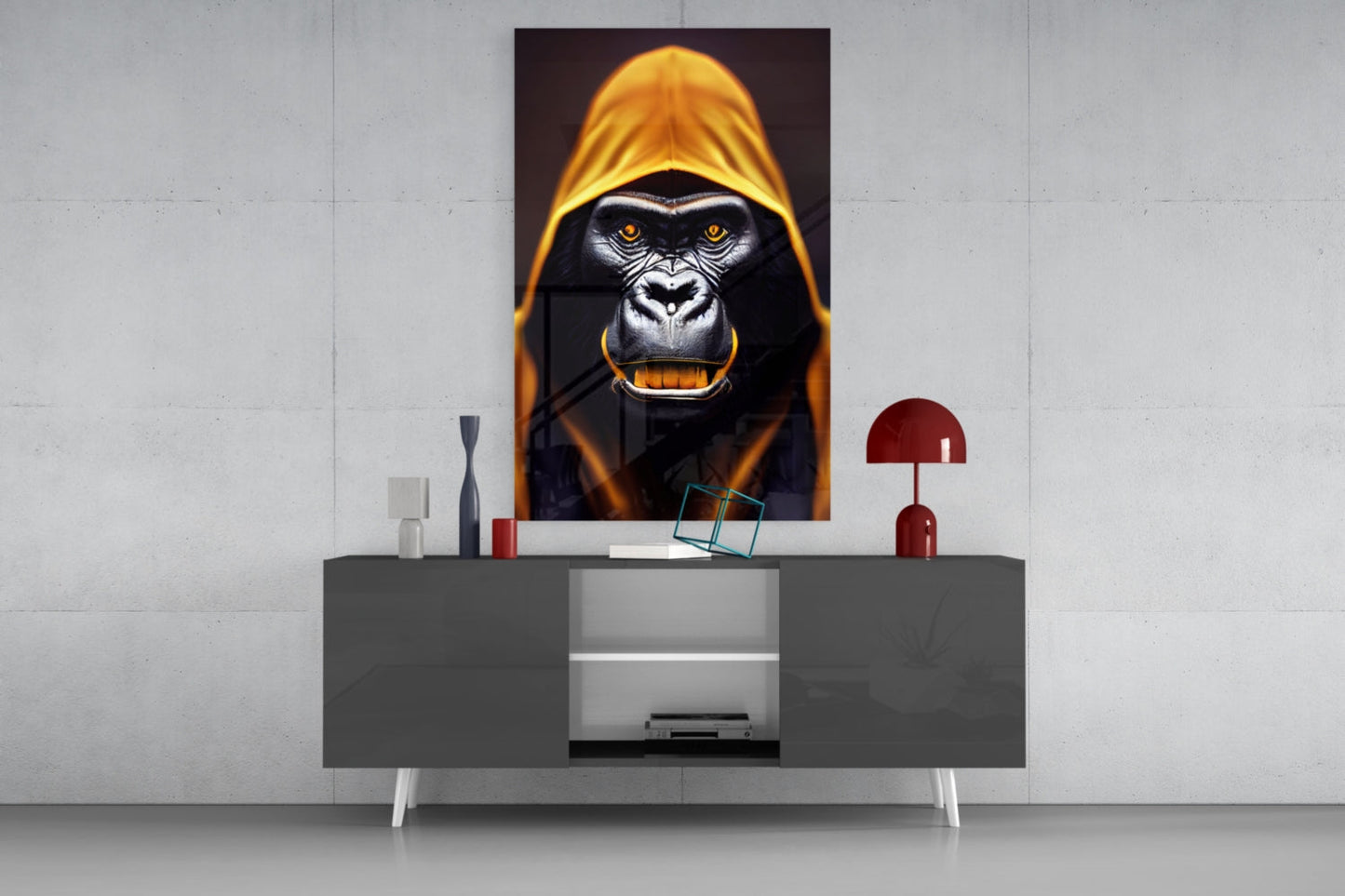 Insigneart USA Insigneart USA Angry Smile Glass Wall Art || Designer Collection