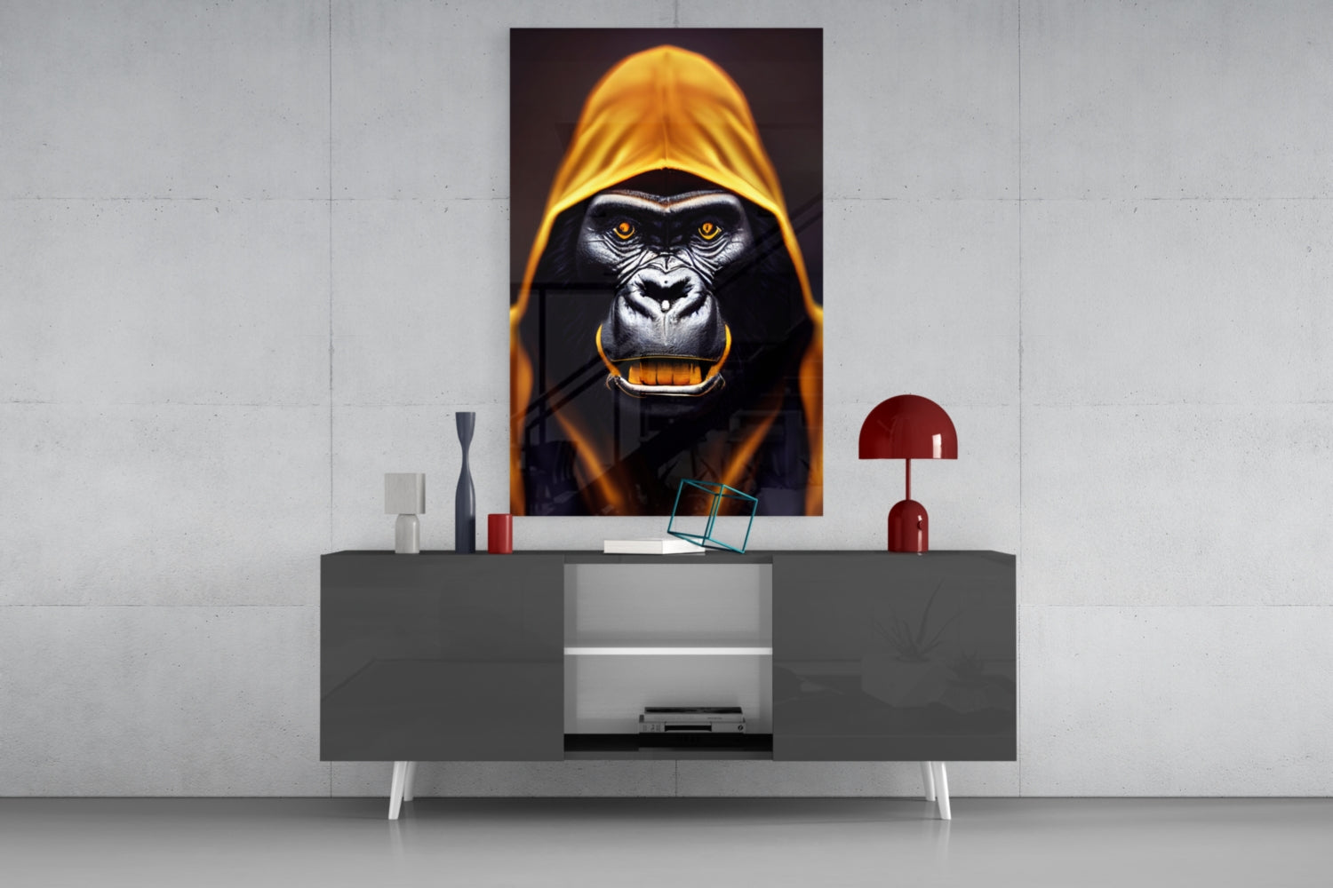 Insigneart USA Insigneart USA Angry Smile Glass Wall Art || Designer Collection