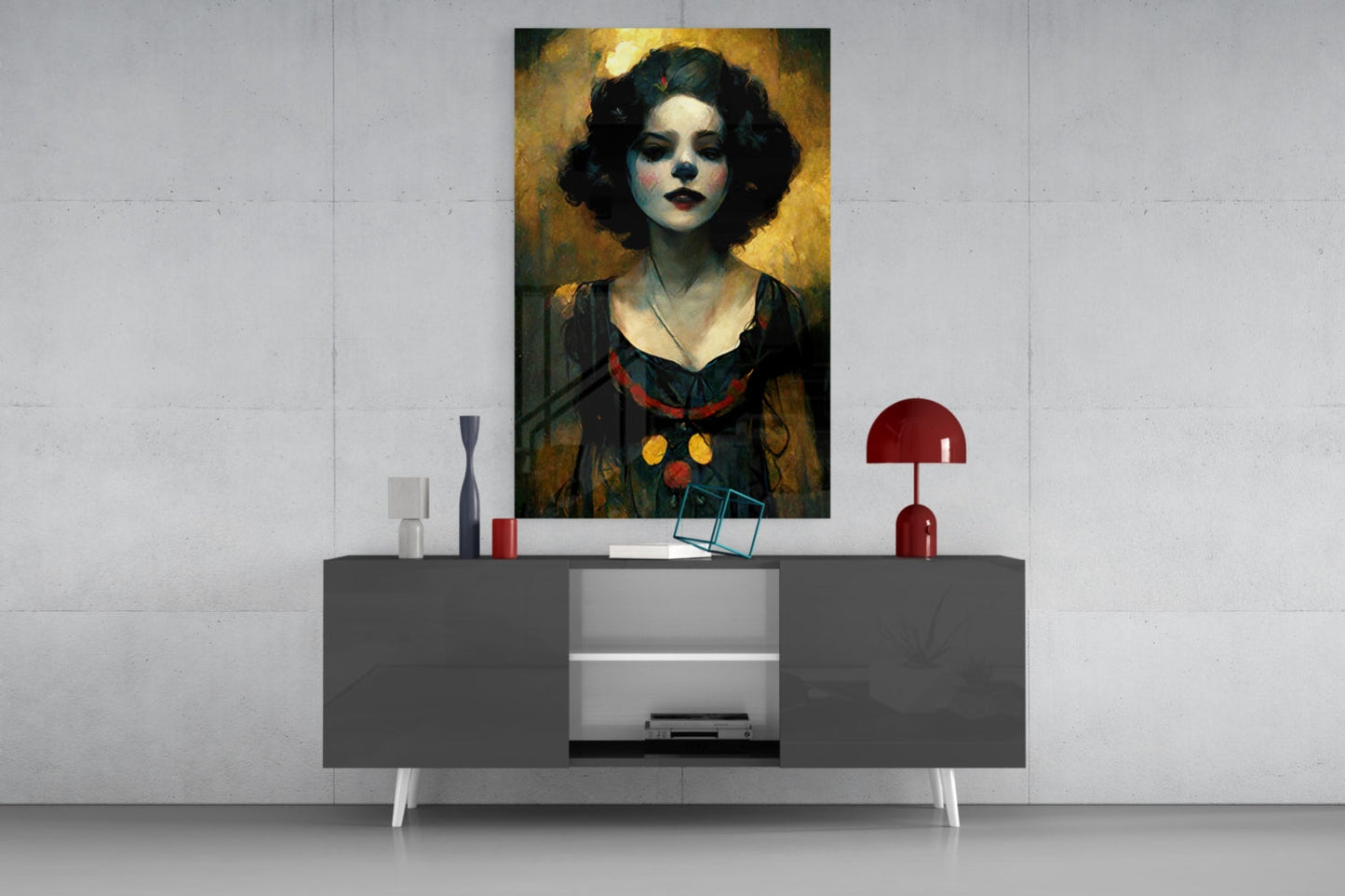 Insigneart USA Harley Quinn Glass Wall Art || Designer Collection